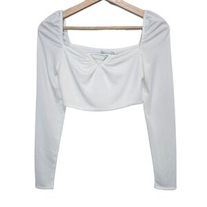 Zara Cropped Long Sleeve Top